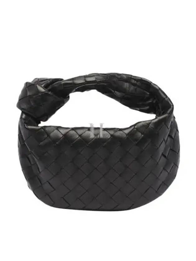 Luxury Bottega Veneta Jodie Intrecciato Small Tote Bag Black