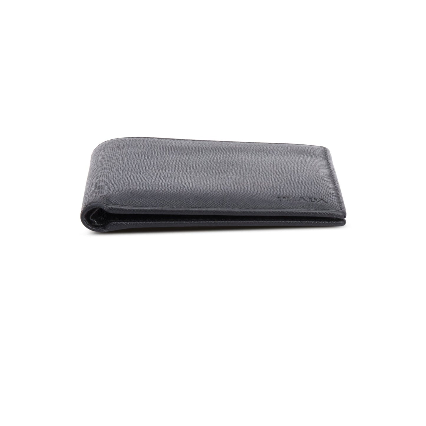 Prada Black Saffiano Leather Bi-Fold Wallet