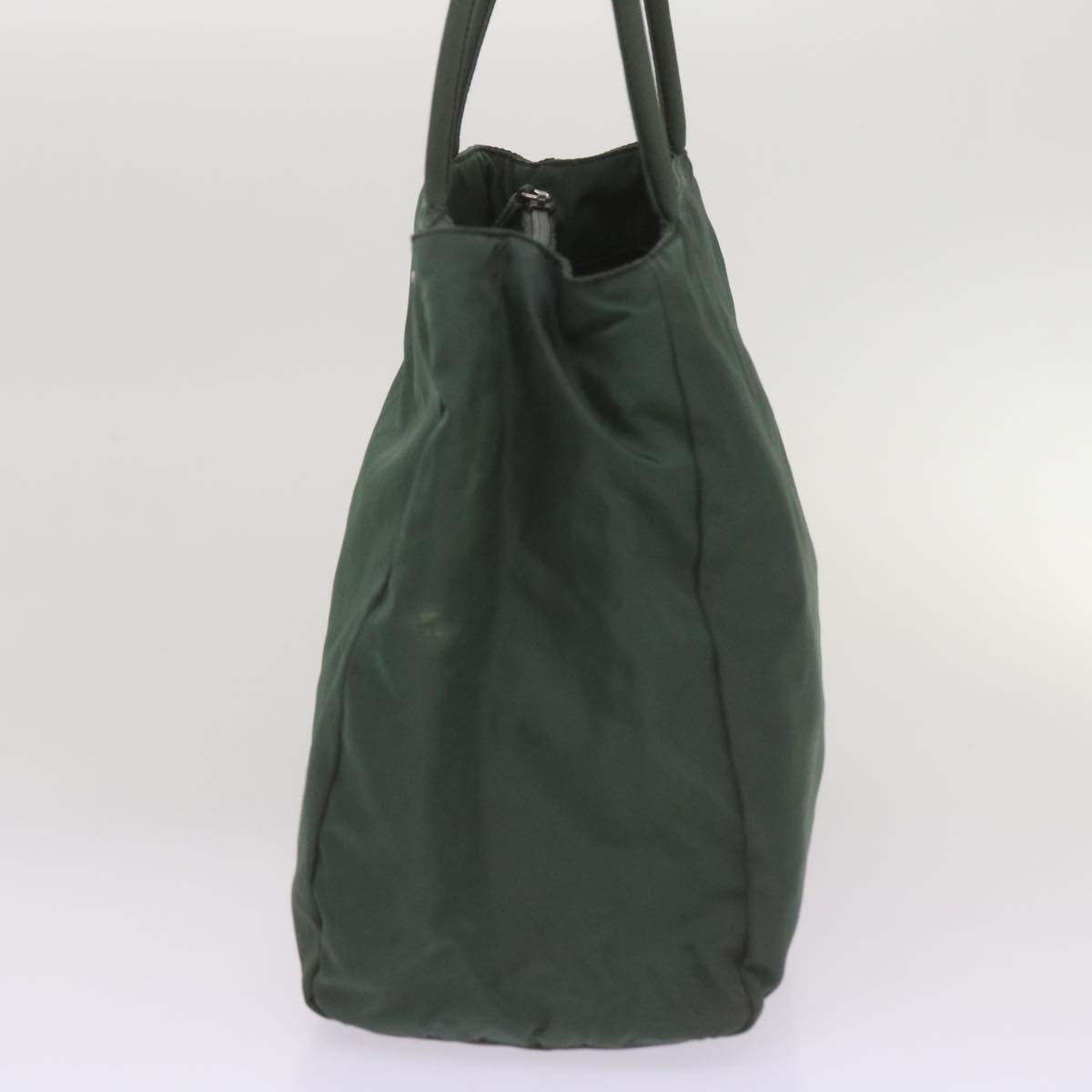 PRADA Tote Bag Nylon Green Auth 68622
