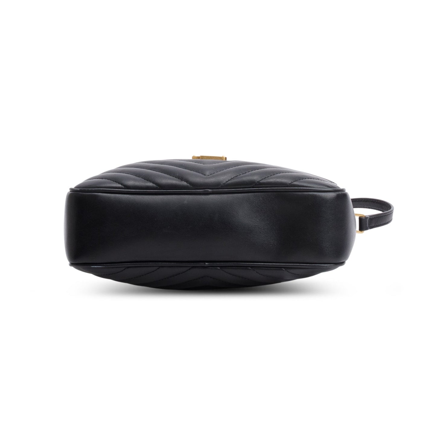 Saint Laurent 2021 Black Calfskin Matelasse Monogram Lou Camera Bag