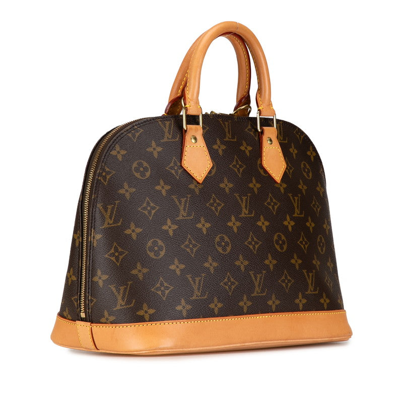Louis Vuitton Monogram Alma PM Handbag 2WAY M51130 Brown PVC Leather  Louis Vuitton