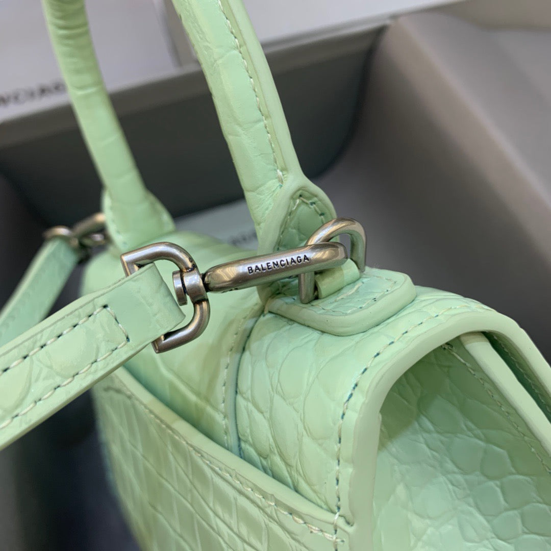 Top Quality Hourglass XS Handbag In Light Green, For Women,  Bags 7.4in/19cm