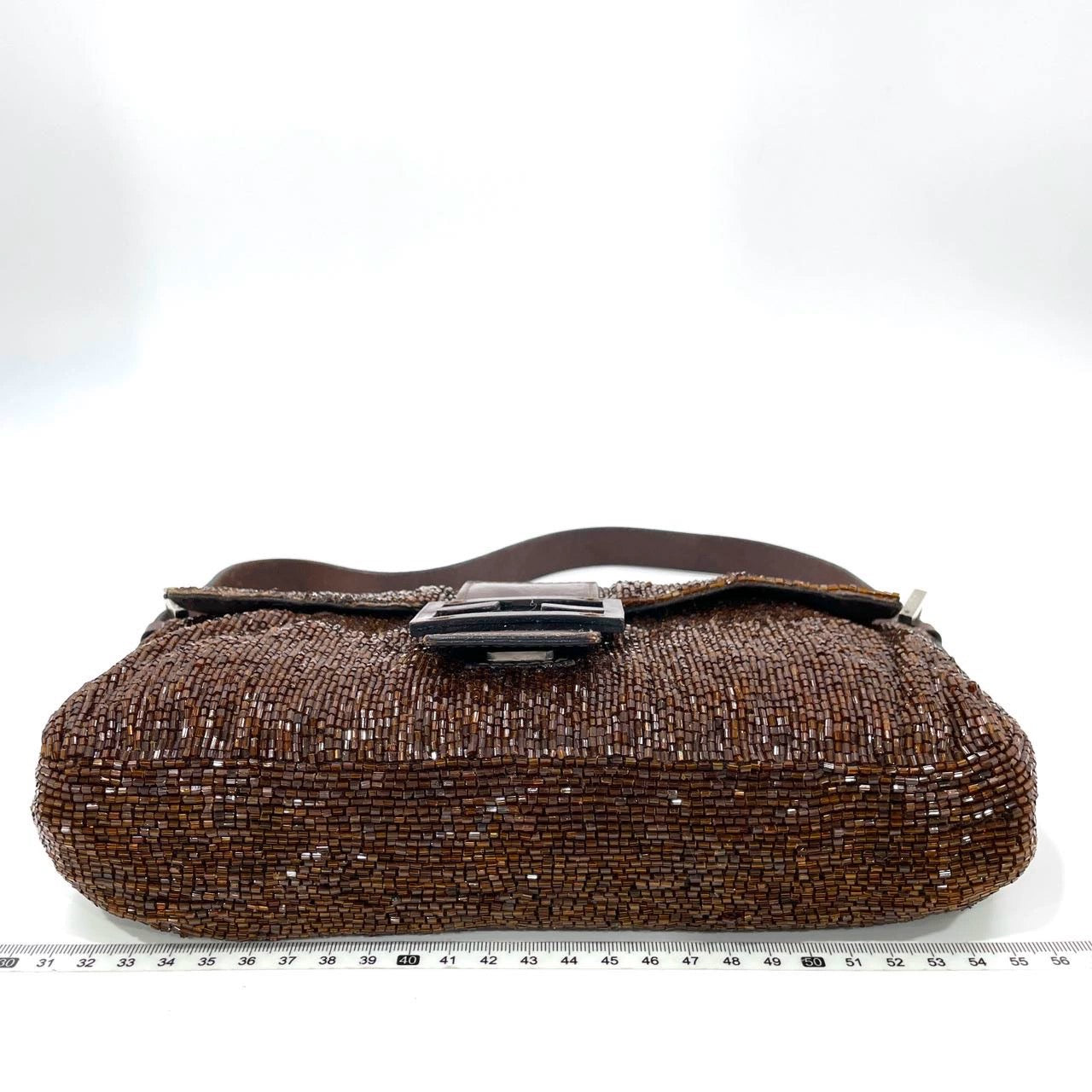 Fendi Baguette   Dark Chocolate Brown Glitter Beads