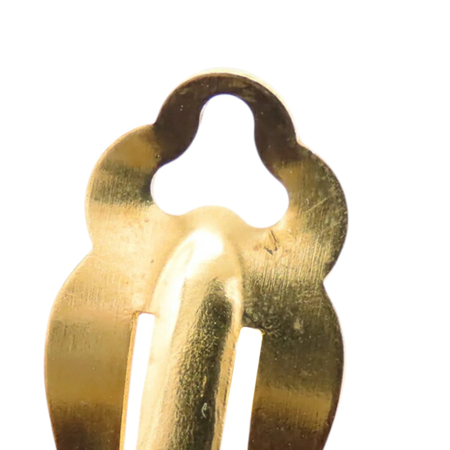 Gold Chanel CC Gold Plated Round Clip On Earrings