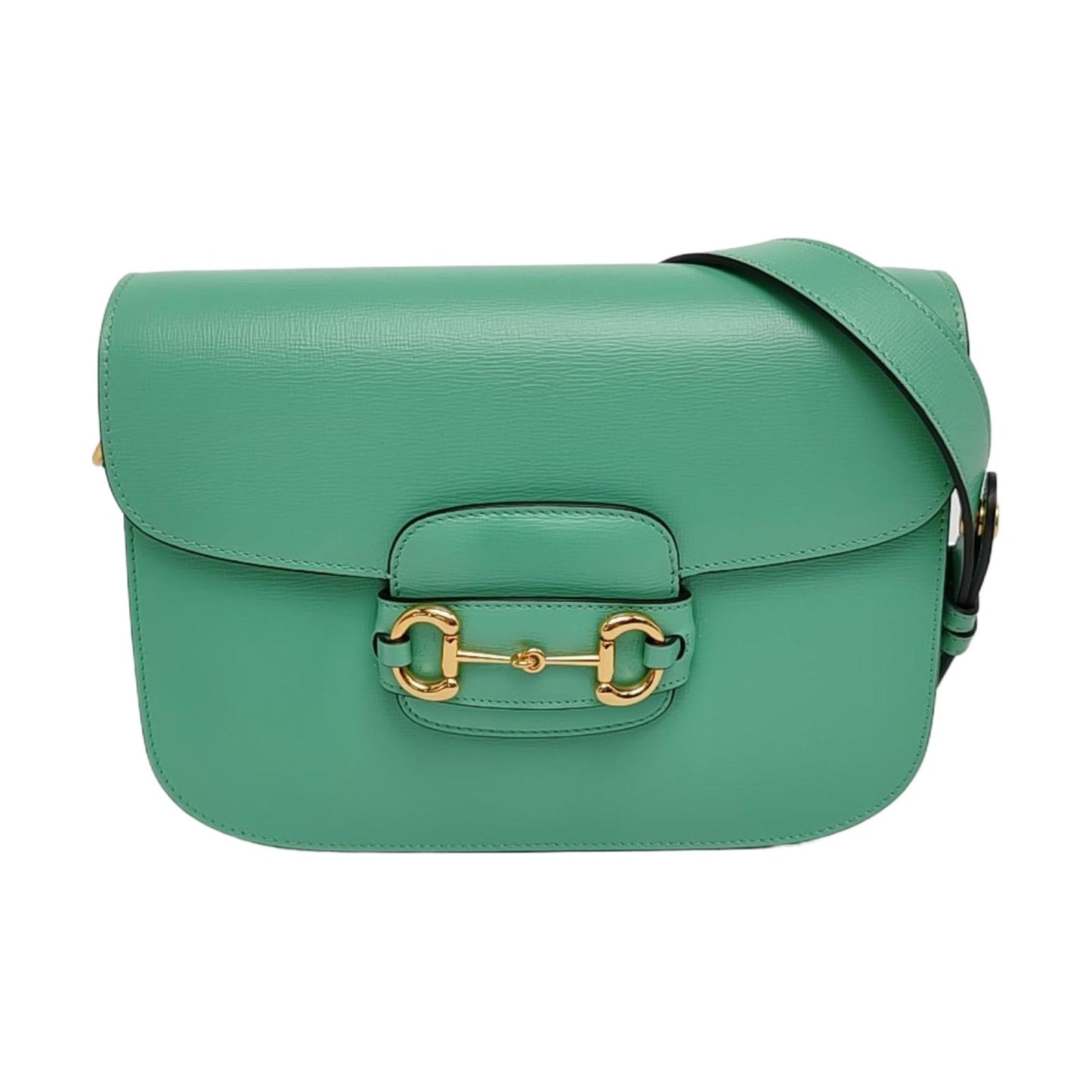 Gucci Horsebit 1955 Small Green Leather Crossbody Bag