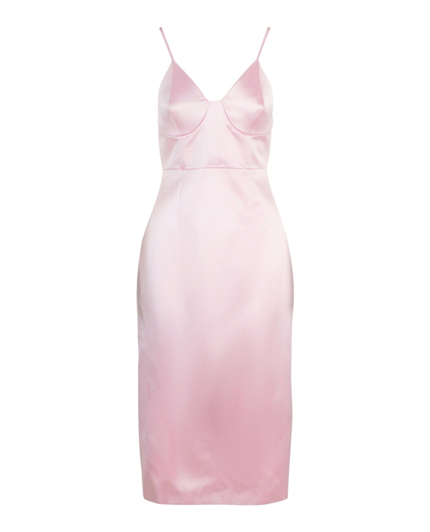 Gucci Womens Silk Duchesse Midi Sleeveless Dress