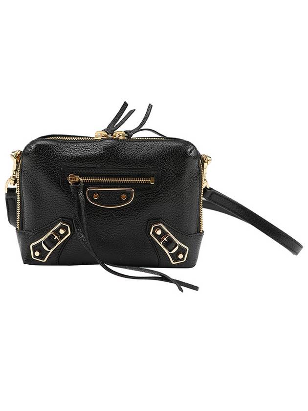 Luxury Balenciaga Trending 2025 Metal Reporter Mini Cross Bag Black