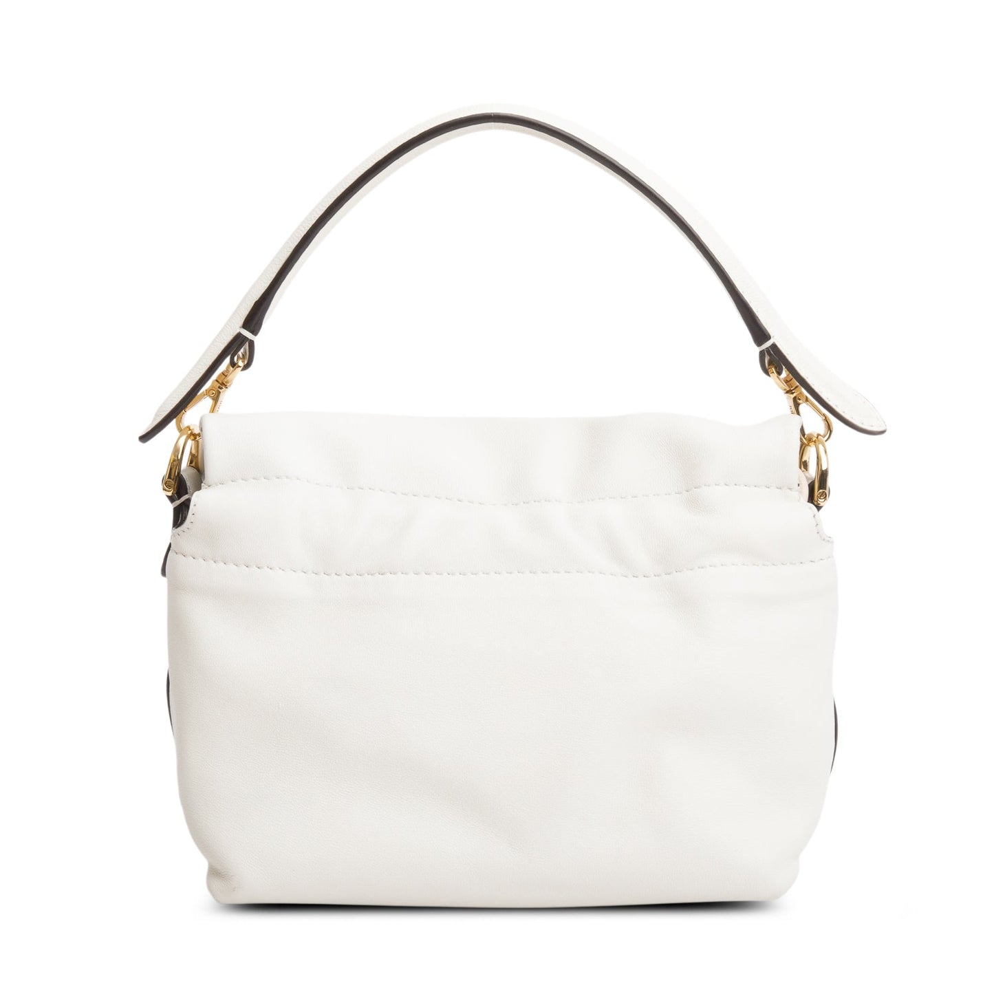 Fendi Cream Nappa Leather Mamma Baguette Small