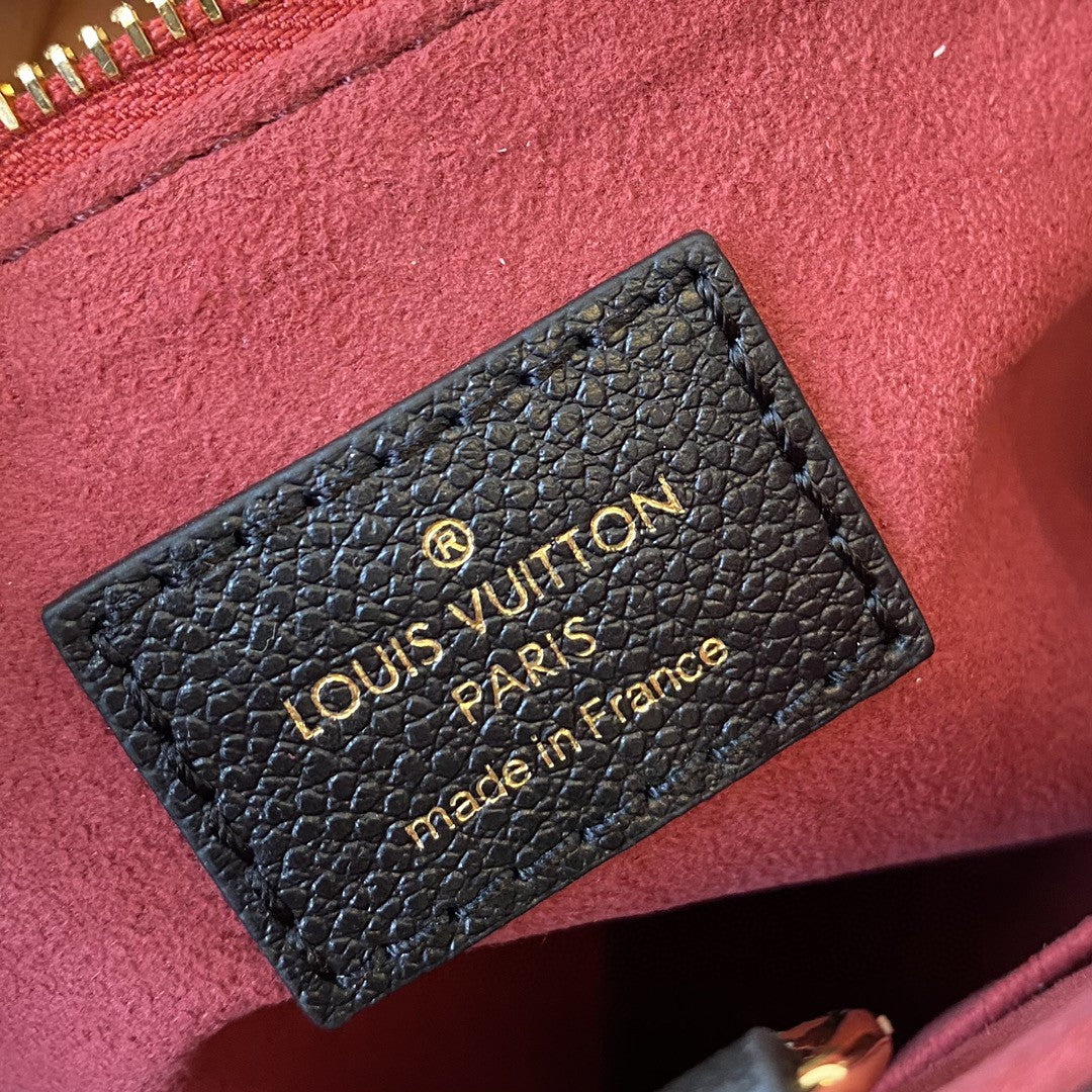 Top Quality On The Go PM Bag Monogram Empreinte 9.8in/25cm Black/Beige Top Quality M45659