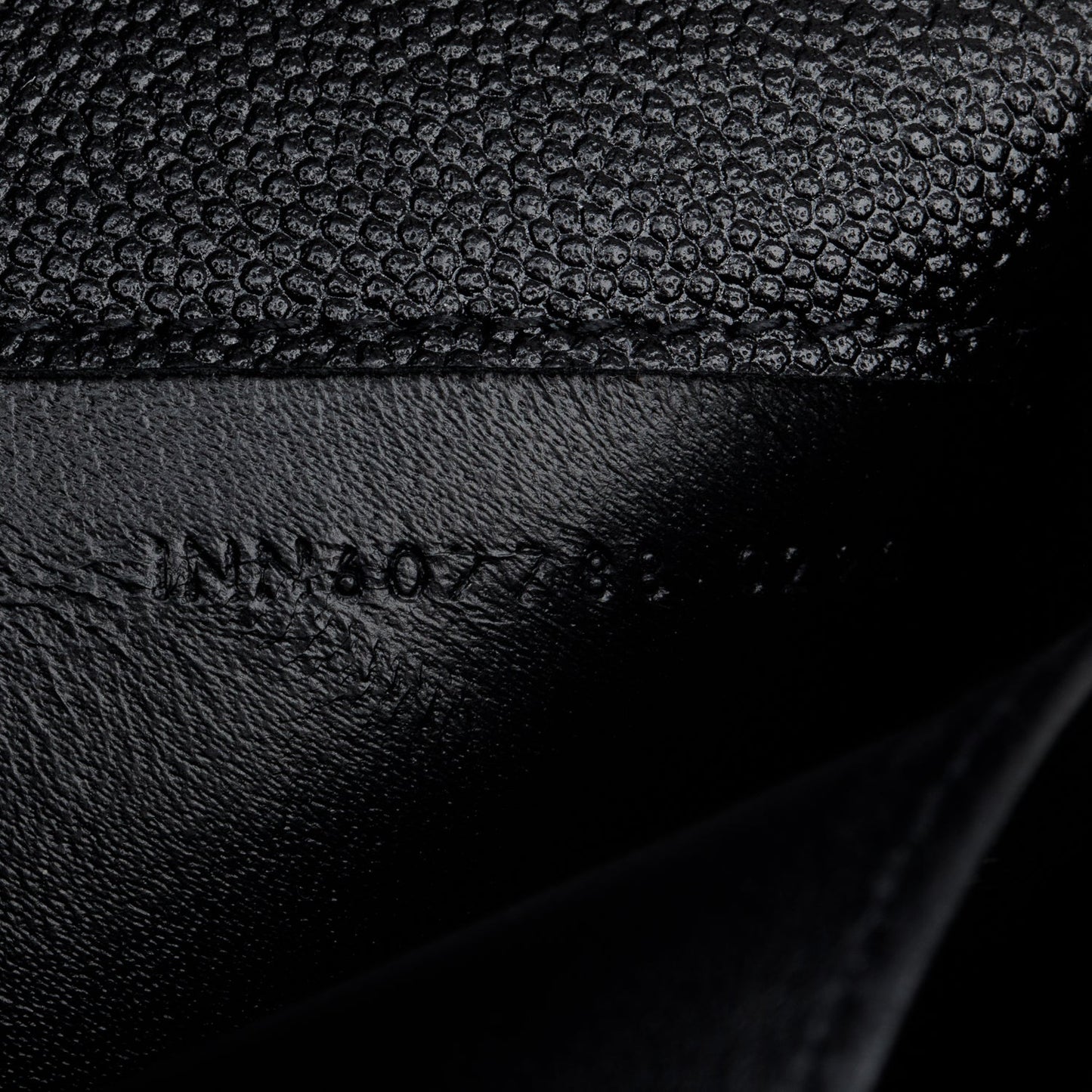 Saint Laurent 2022 Black Grain De Poudre Leather Uptown Chain Wallet