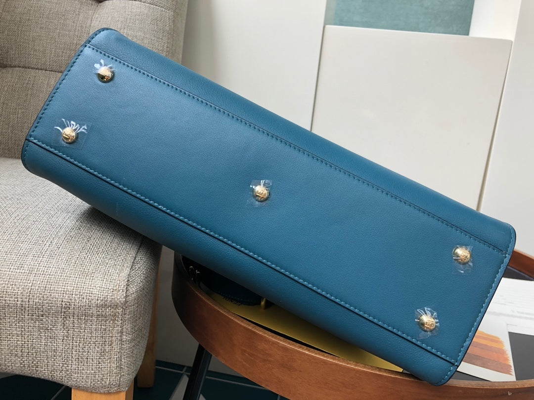 Top QualityTop Quality Handle Bag Blue For Woman 12in/32cm