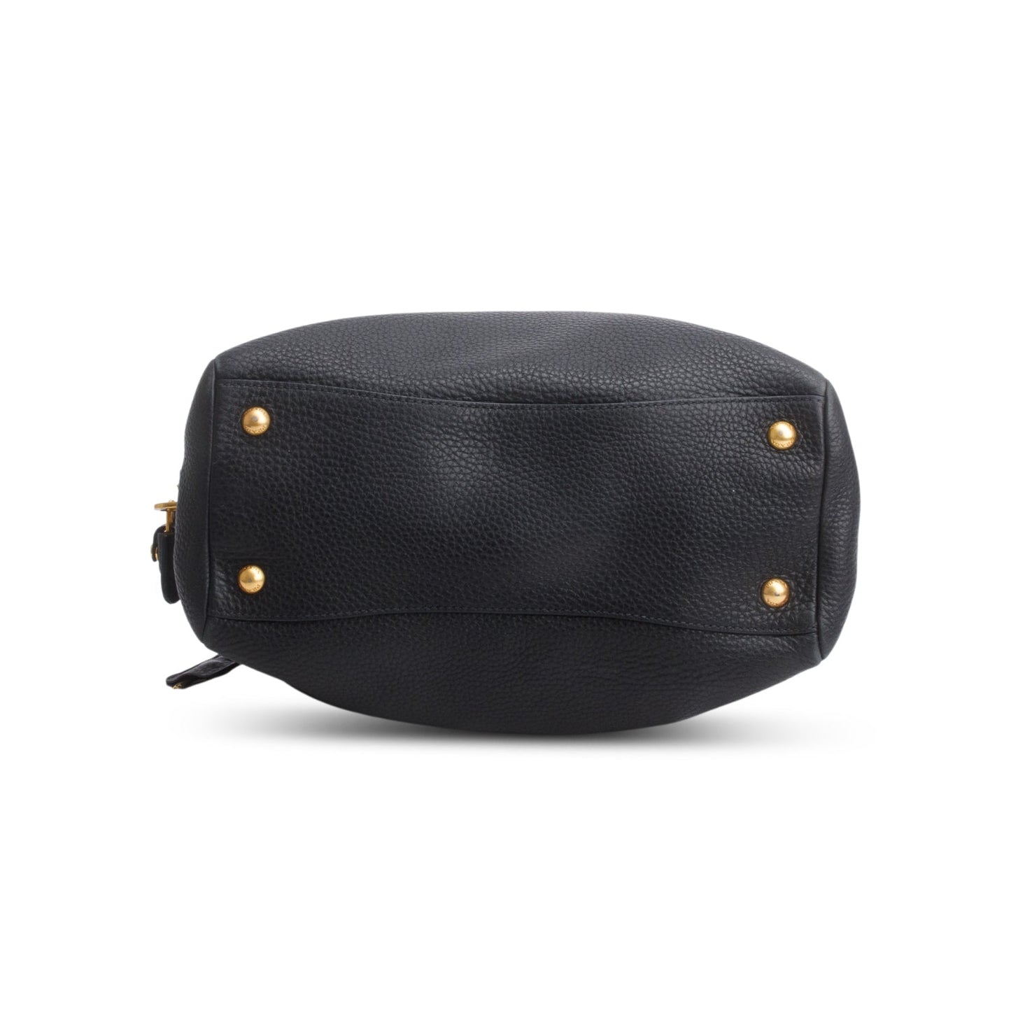 Prada Black Vitello Daino Convertible Bauletto