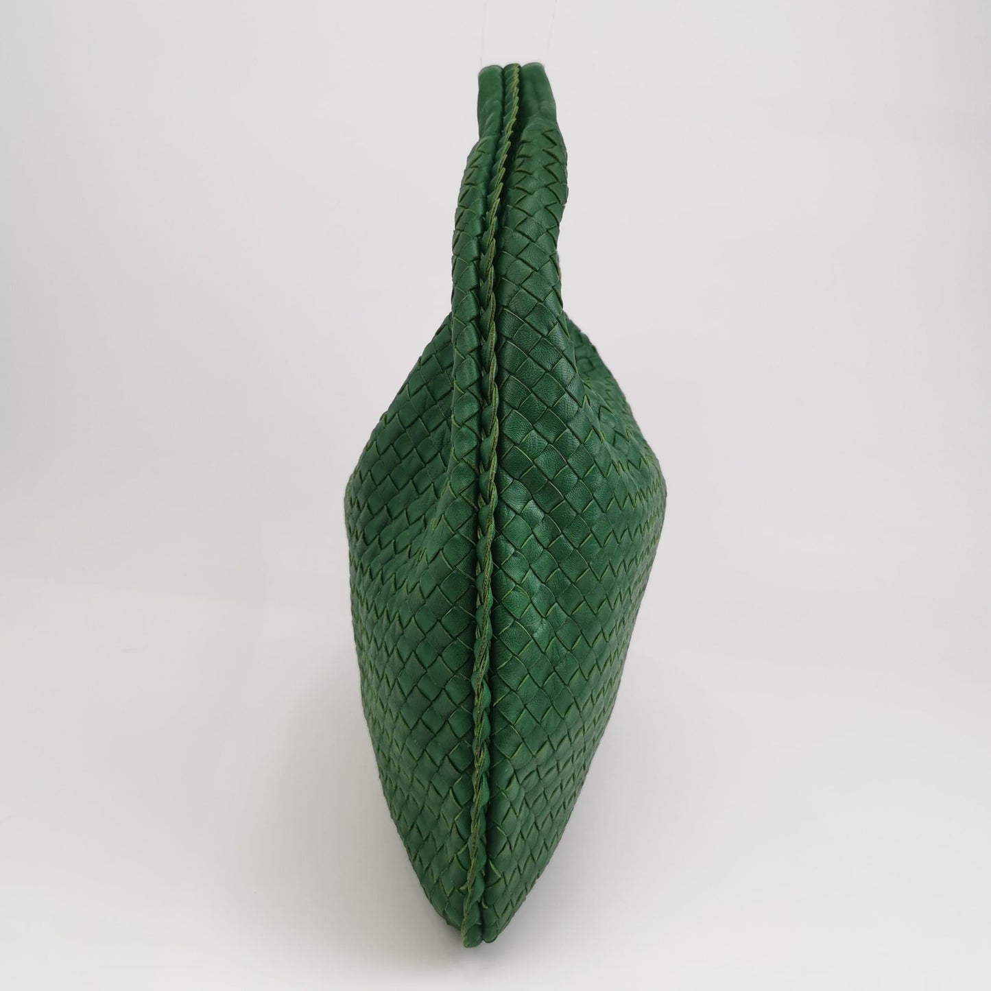 Bottega Veneta Veneta Hobo Medium Large Parakeet Green 47cm Lambskin Leather