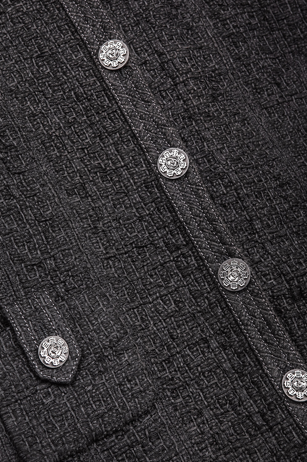 CHANEL Jacket 16 Cotton and Silk