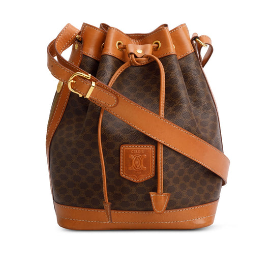 Celine   Triomphe Macadam Bucket Bag