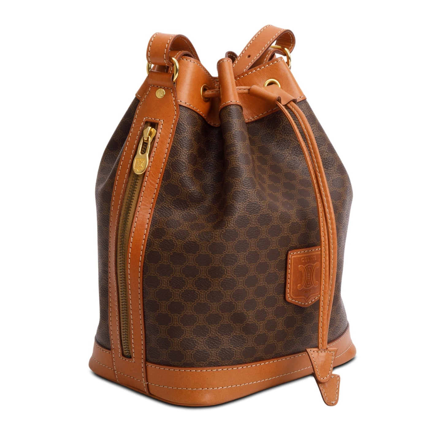 Celine   Triomphe Macadam Bucket Bag