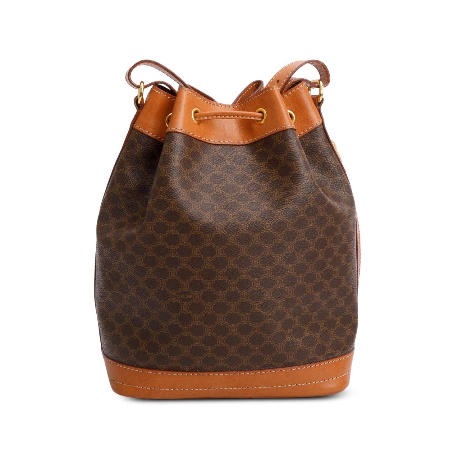 Celine   Triomphe Macadam Bucket Bag