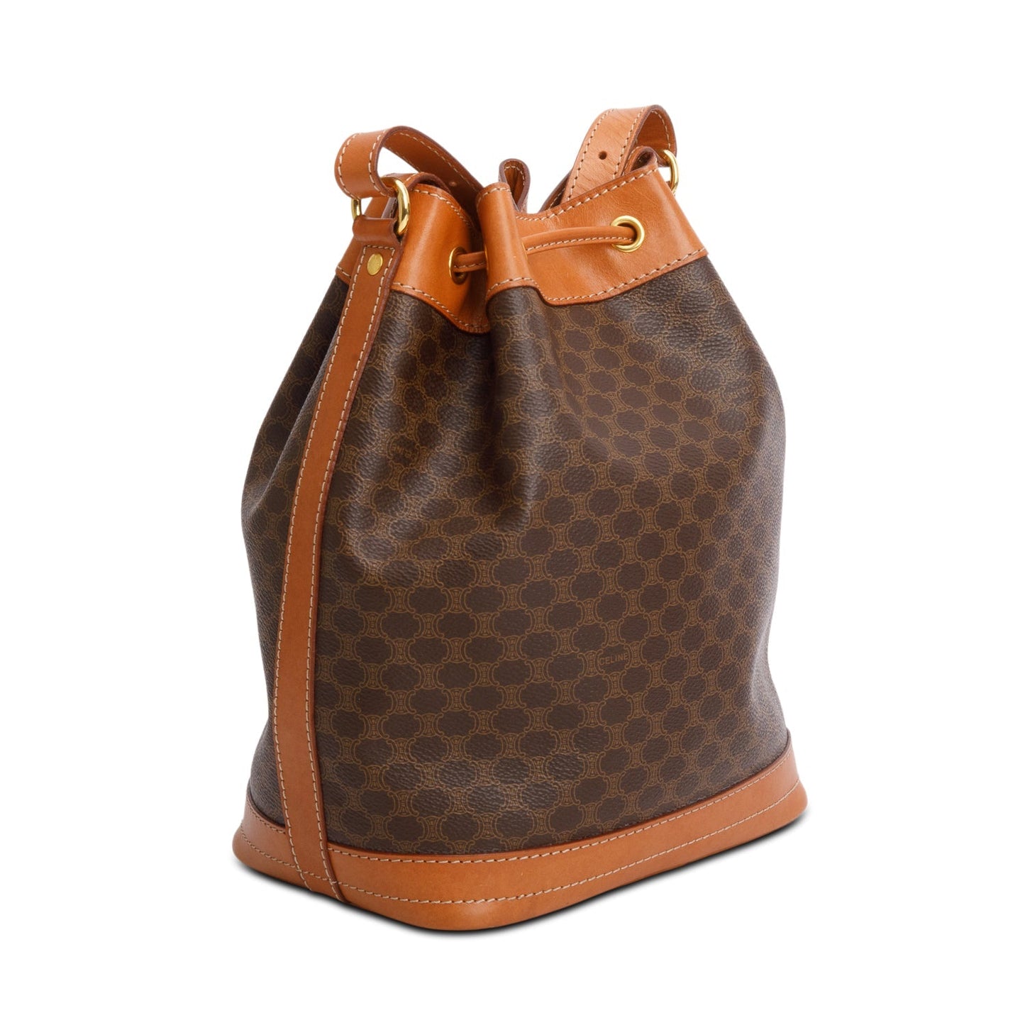Celine   Triomphe Macadam Bucket Bag