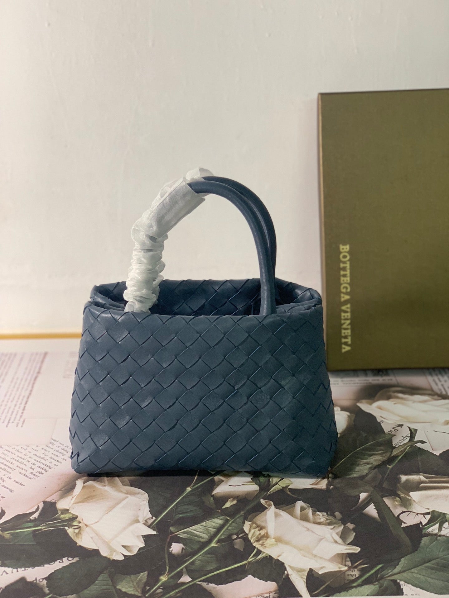 Top Quality Handle Bag Blue, For Women, Bags 12in/29.5cm
