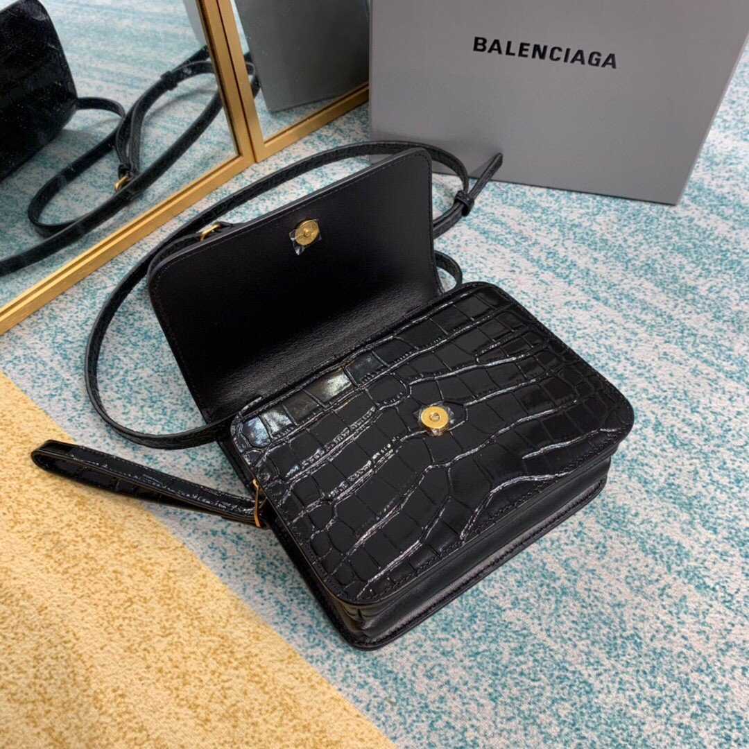 Top Quality Bolso Bandolera B In Black, For Women,  Bags 7in/18cm