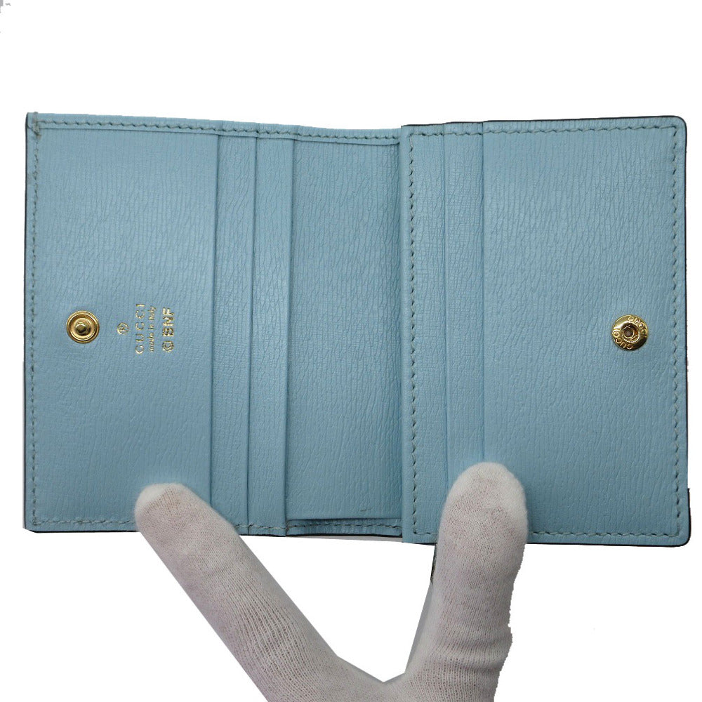 GUCCI Bifold Wallet 701009 leather blue bananya banana Women