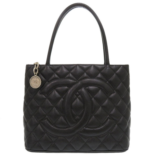 CHANEL Tote Bag Caviar skin black   Tote Women