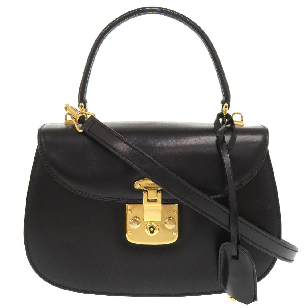 GUCCI Handbag 000 46 0210 leather black Lady Rock   Women