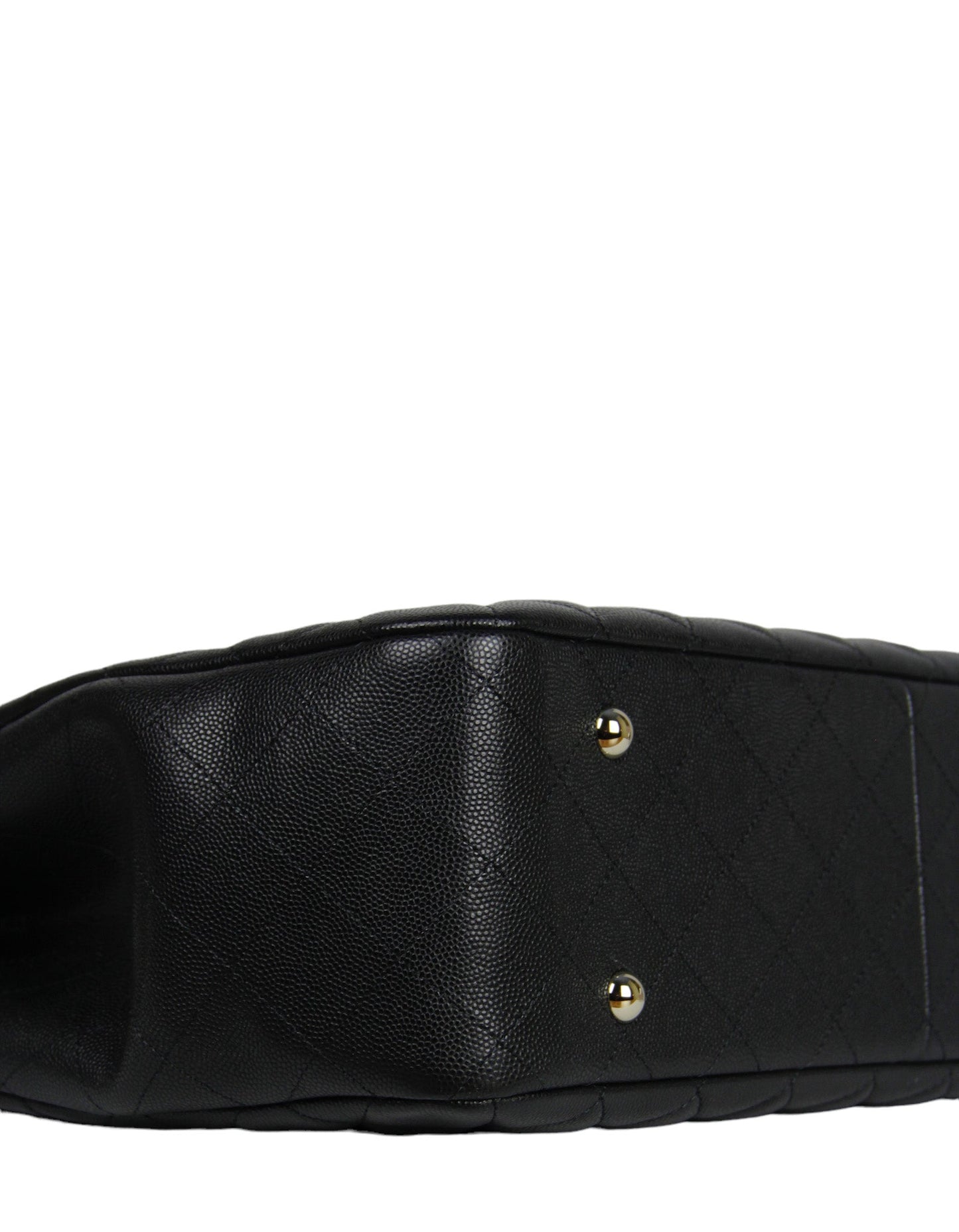 Chanel 2022 Black Caviar Leather Quilted Large Classic Shopping Tote Bag