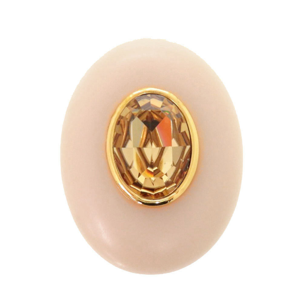 CELINE Brooch Metal, Crystal pink beige   Women