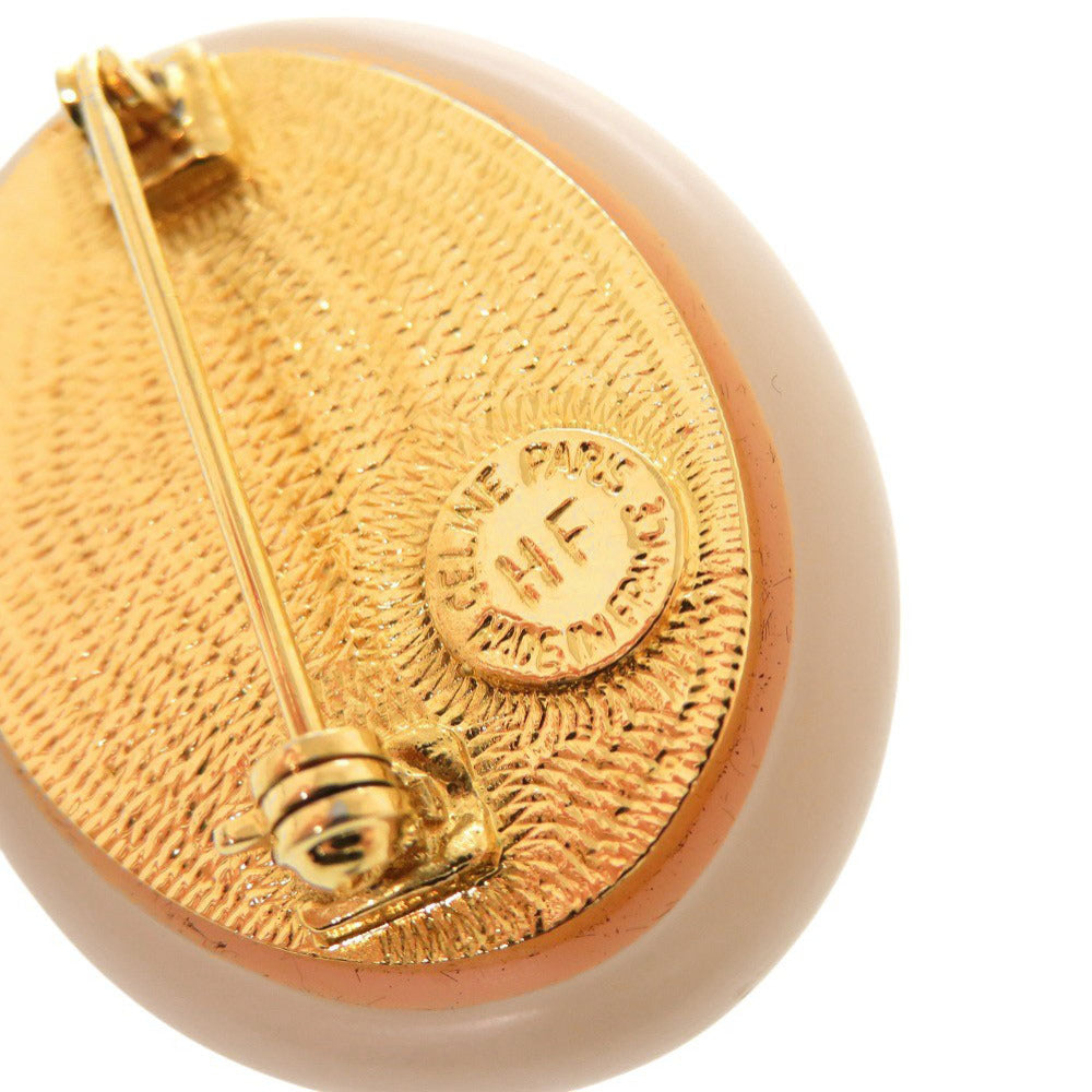CELINE Brooch Metal, Crystal pink beige   Women