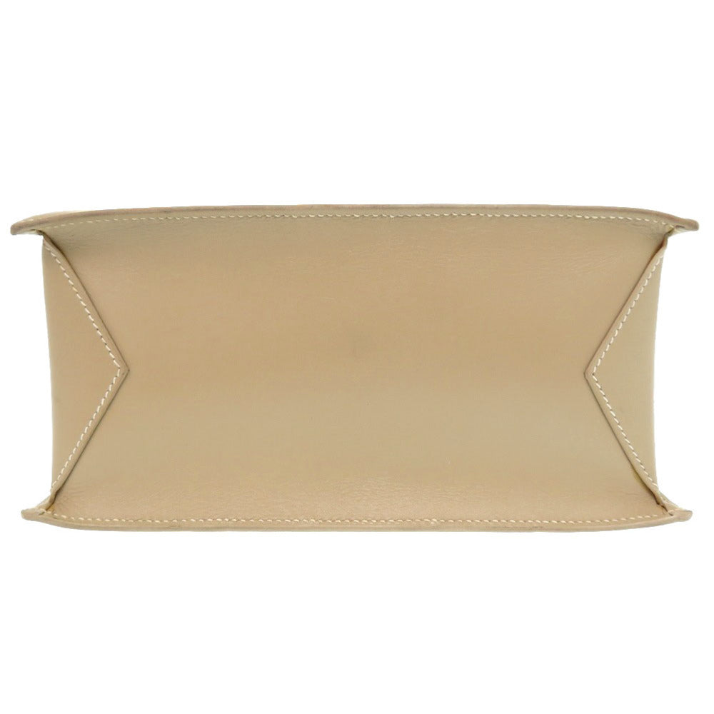 HERMES Tote Bag Box calf, chevre beige Lucy MM Women  d