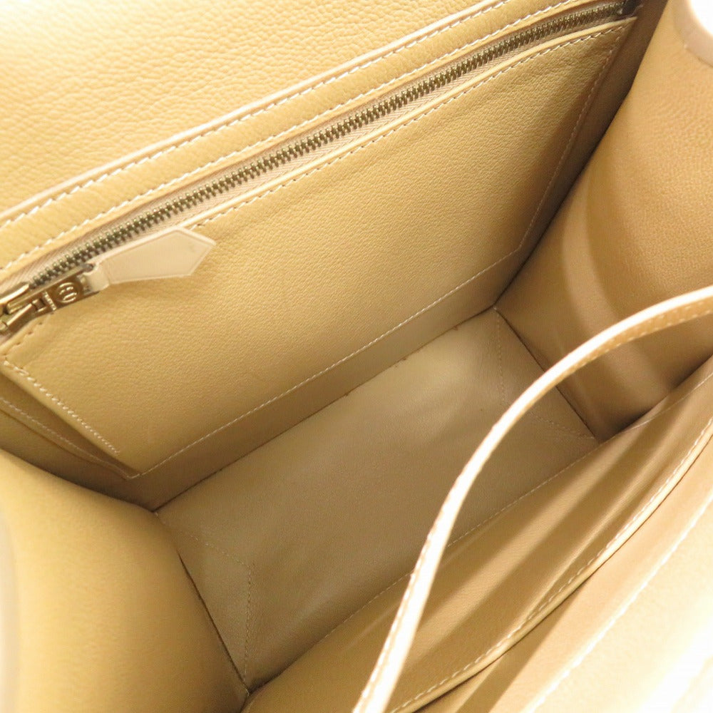 HERMES Tote Bag Box calf, chevre beige Lucy MM Women  d