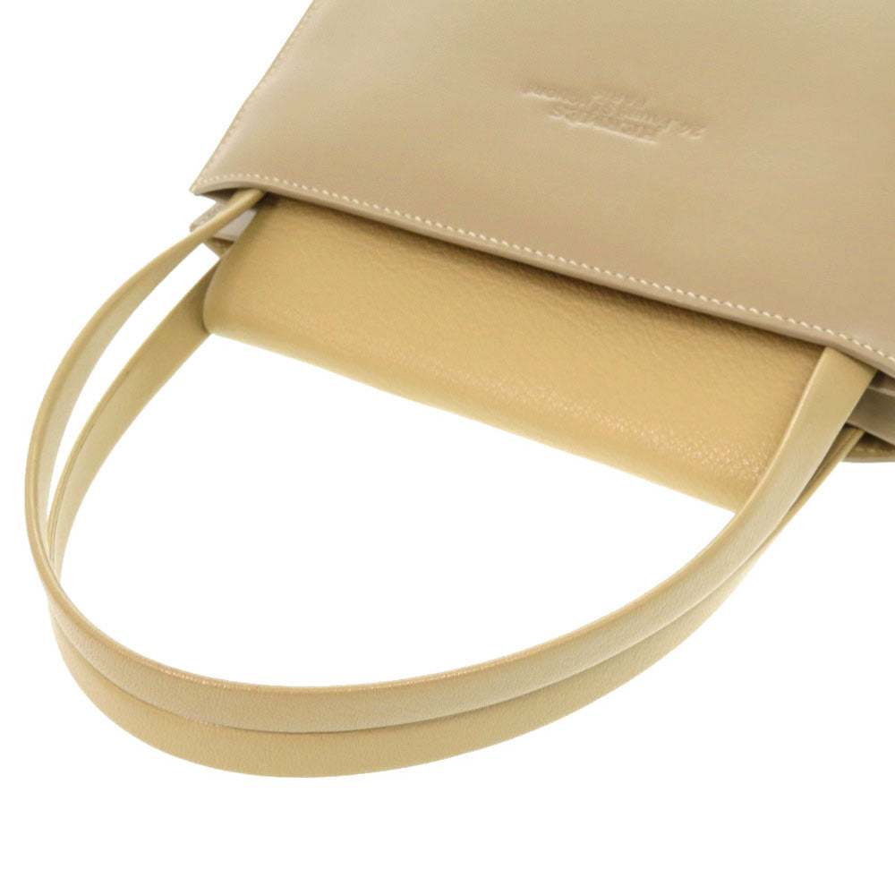 HERMES Tote Bag Box calf, chevre beige Lucy MM Women  d