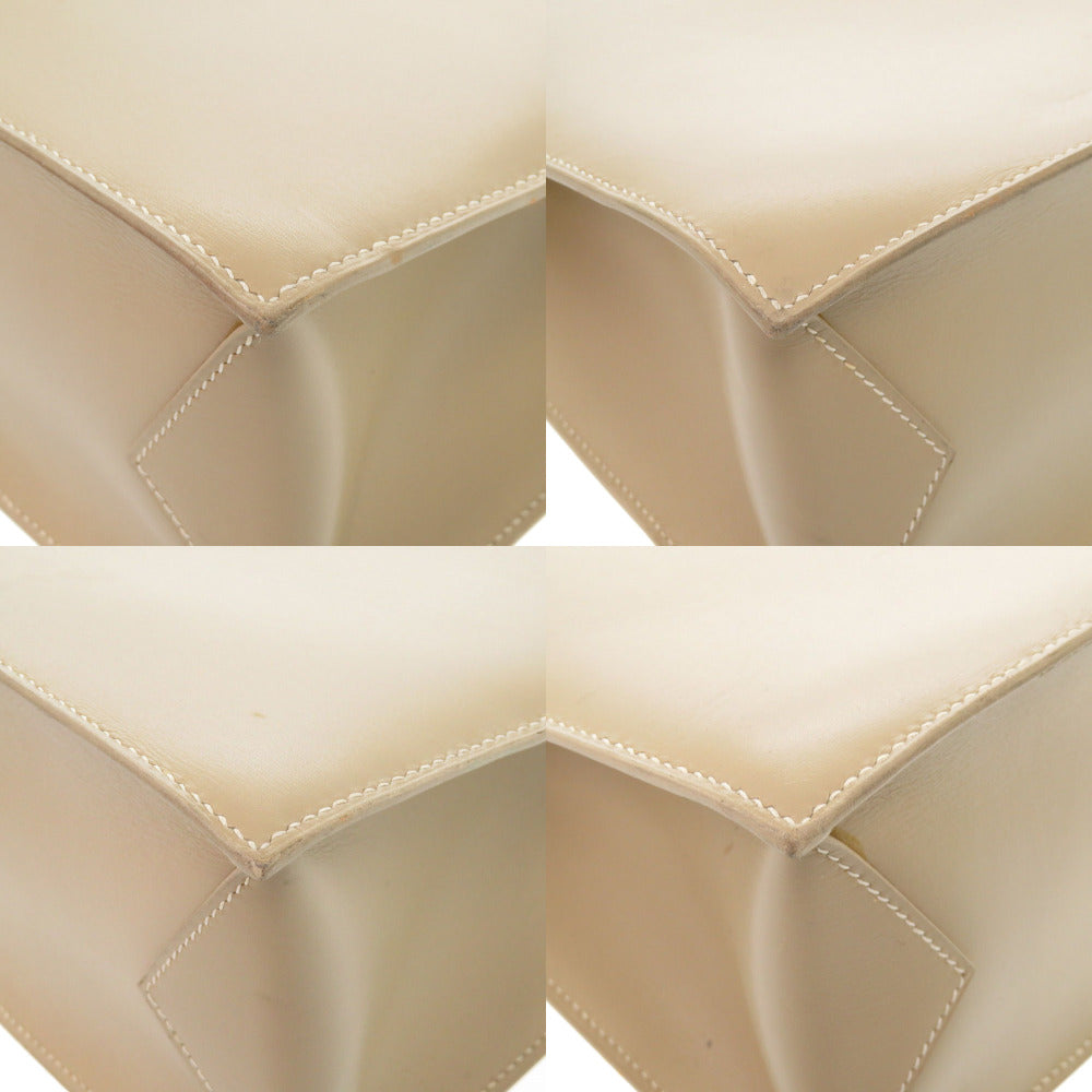 HERMES Tote Bag Box calf, chevre beige Lucy MM Women  d