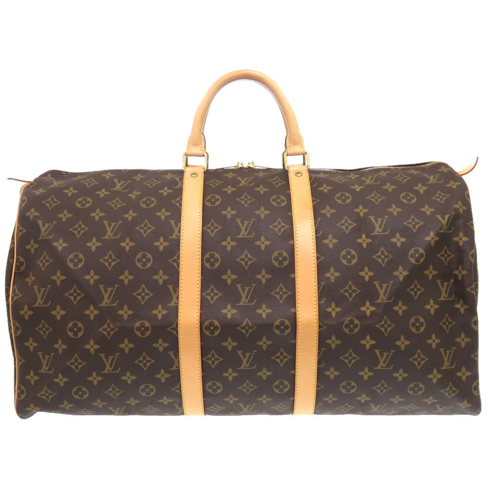 LOUIS VUITTON Boston Duffel bag M41424 Monogram canvas Brown Monogram Keepall 55 mens  d