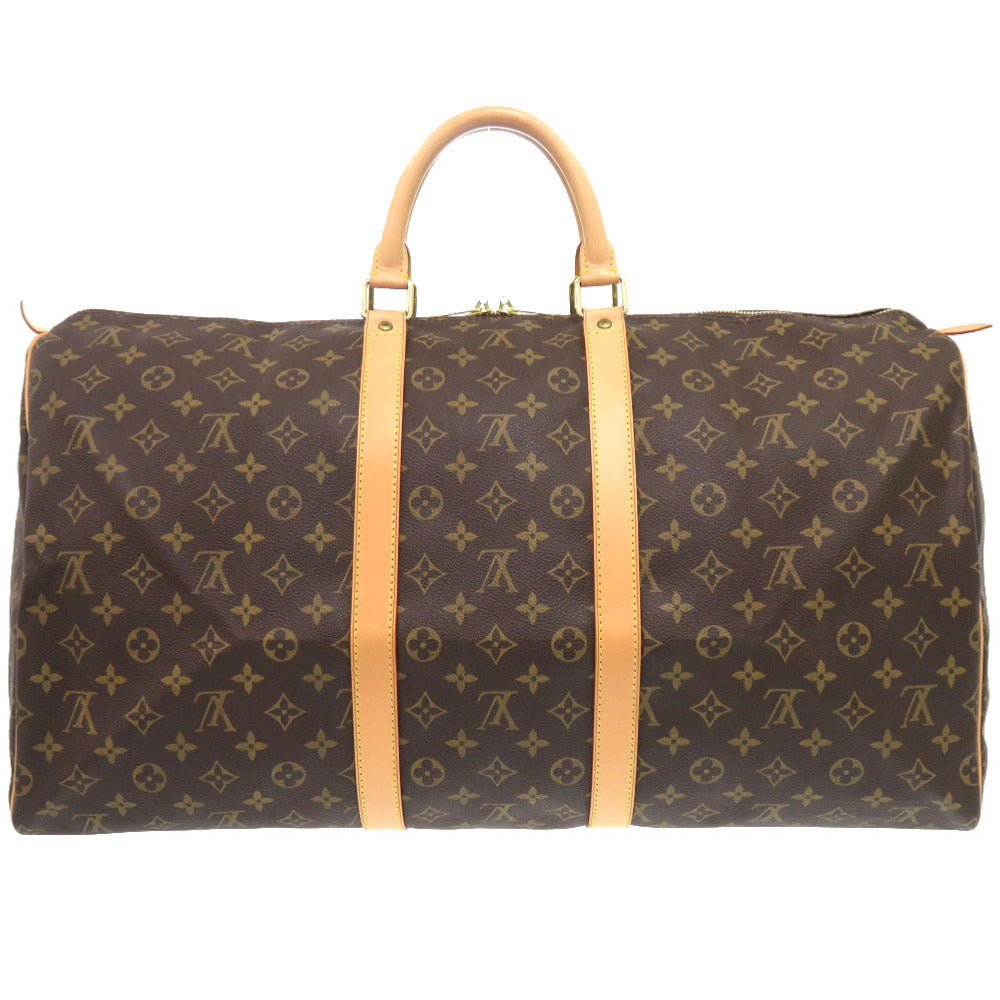 LOUIS VUITTON Boston Duffel bag M41424 Monogram canvas Brown Monogram Keepall 55 mens  d
