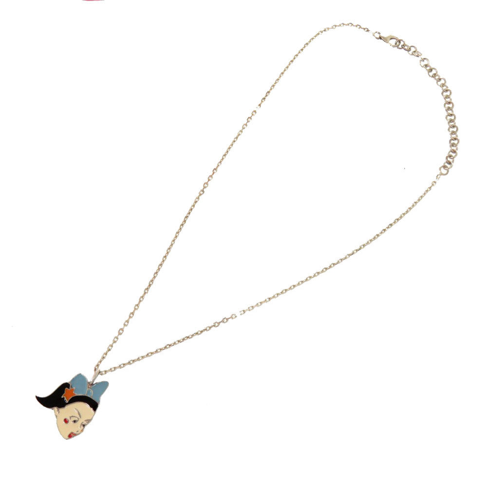 Dior Necklace Silver925 black Baby Queen   Women