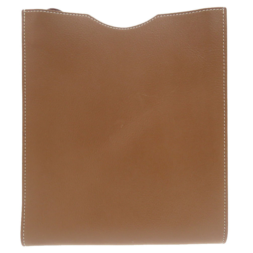 HERMES Shoulder Bag Ever Calfskin Brown Omenitu Women  d