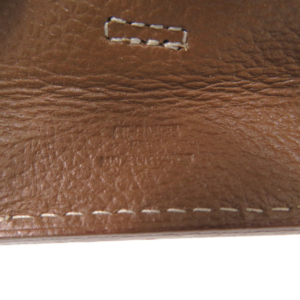 HERMES Shoulder Bag Ever Calfskin Brown Omenitu Women  d