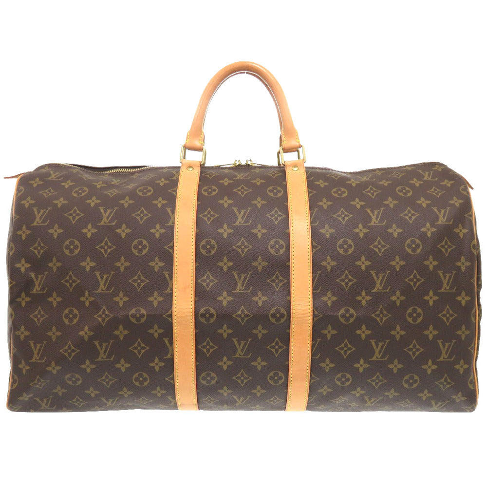 LOUIS VUITTON Boston Duffel bag M41424 Monogram canvas Brown Monogram Keepall 55 mens  d