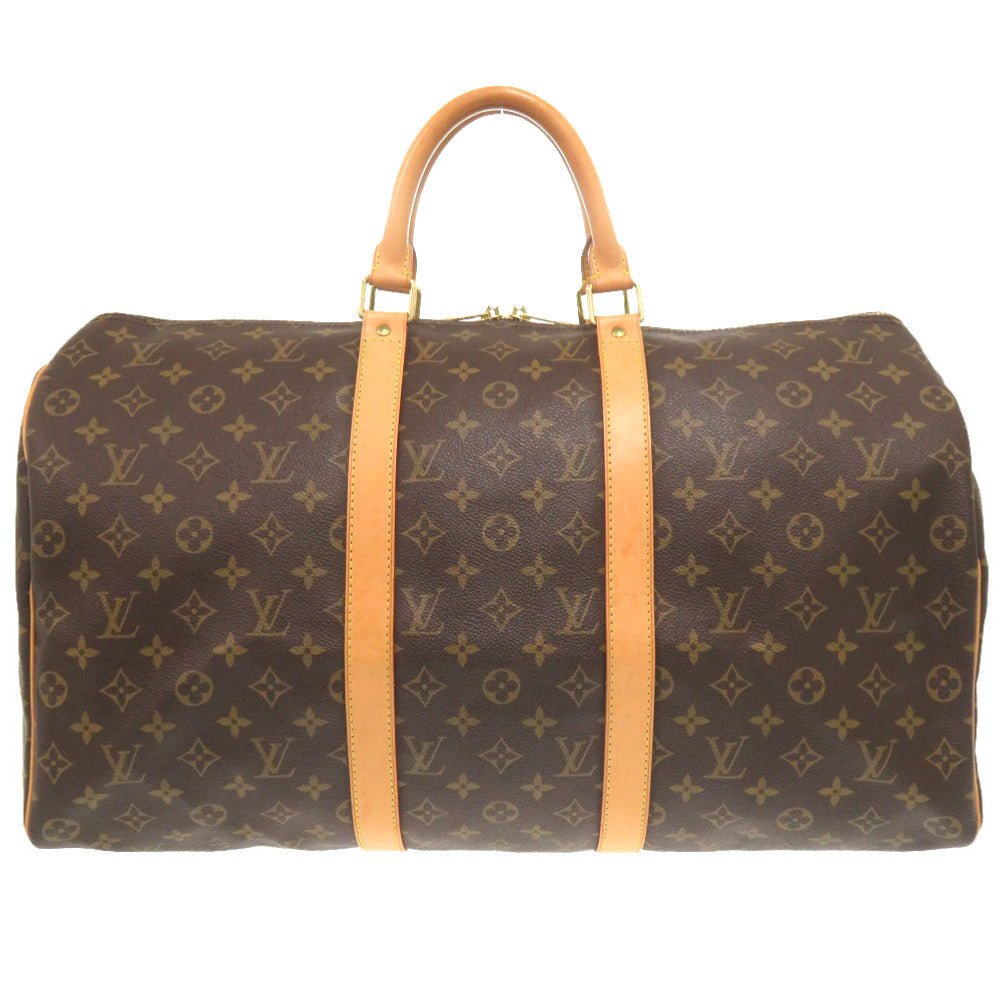 LOUIS VUITTON Boston Duffel bag M41426 Monogram canvas Brown Monogram Keepall 50 mens