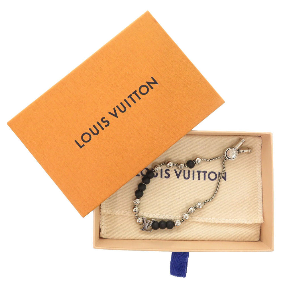 LOUIS VUITTON bracelet M00512 metal Silver Monogram Beads blur Rubbed t Women  d