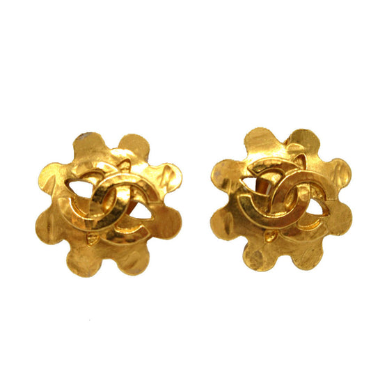 CHANEL Earring metal gold   COCO Mark Women