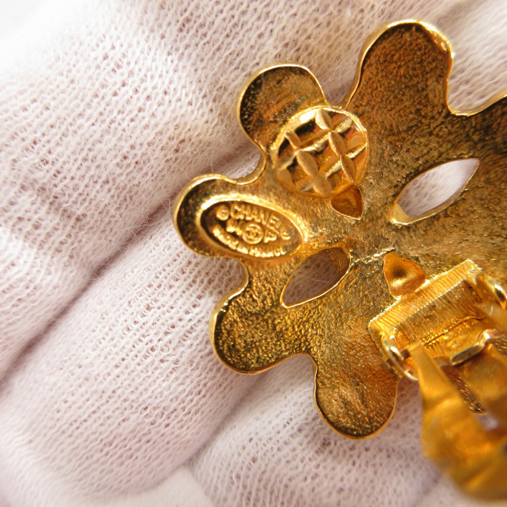 CHANEL Earring metal gold   COCO Mark Women