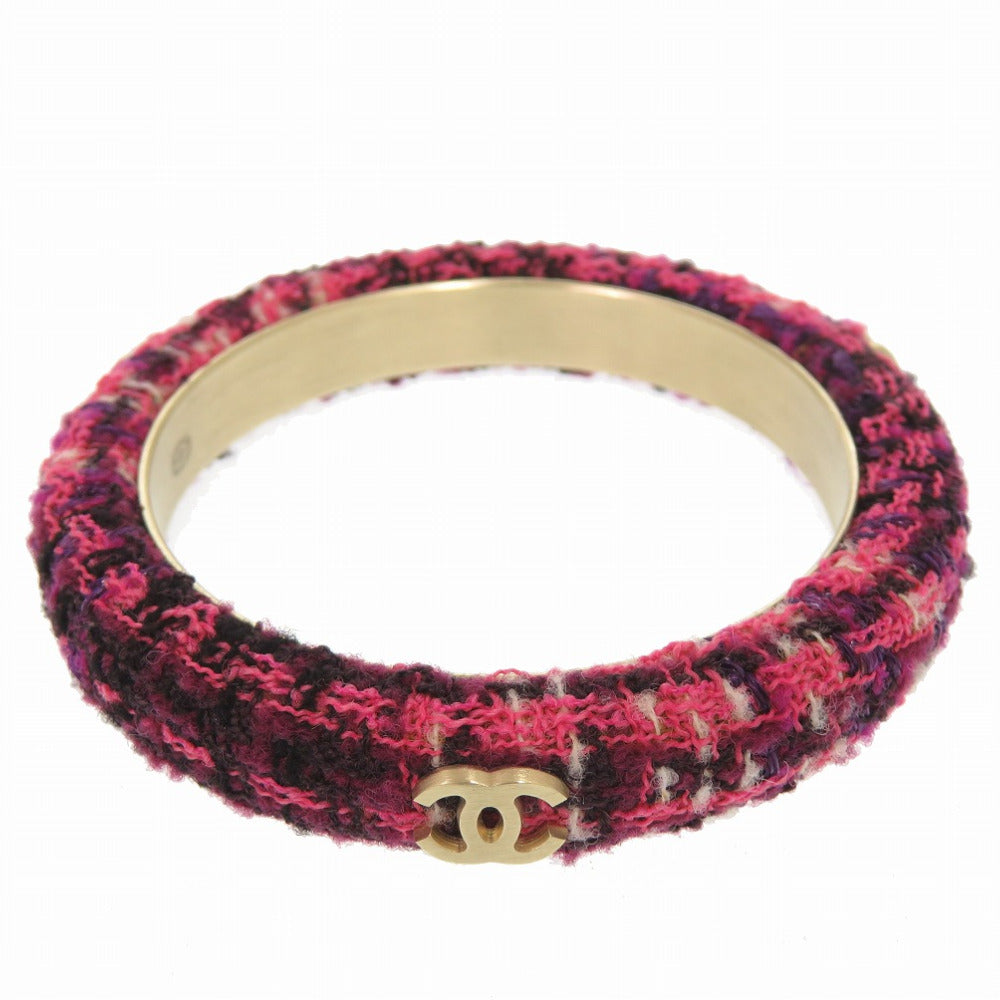 CHANEL Bangle Tweed, Metal purple COCO Mark Women