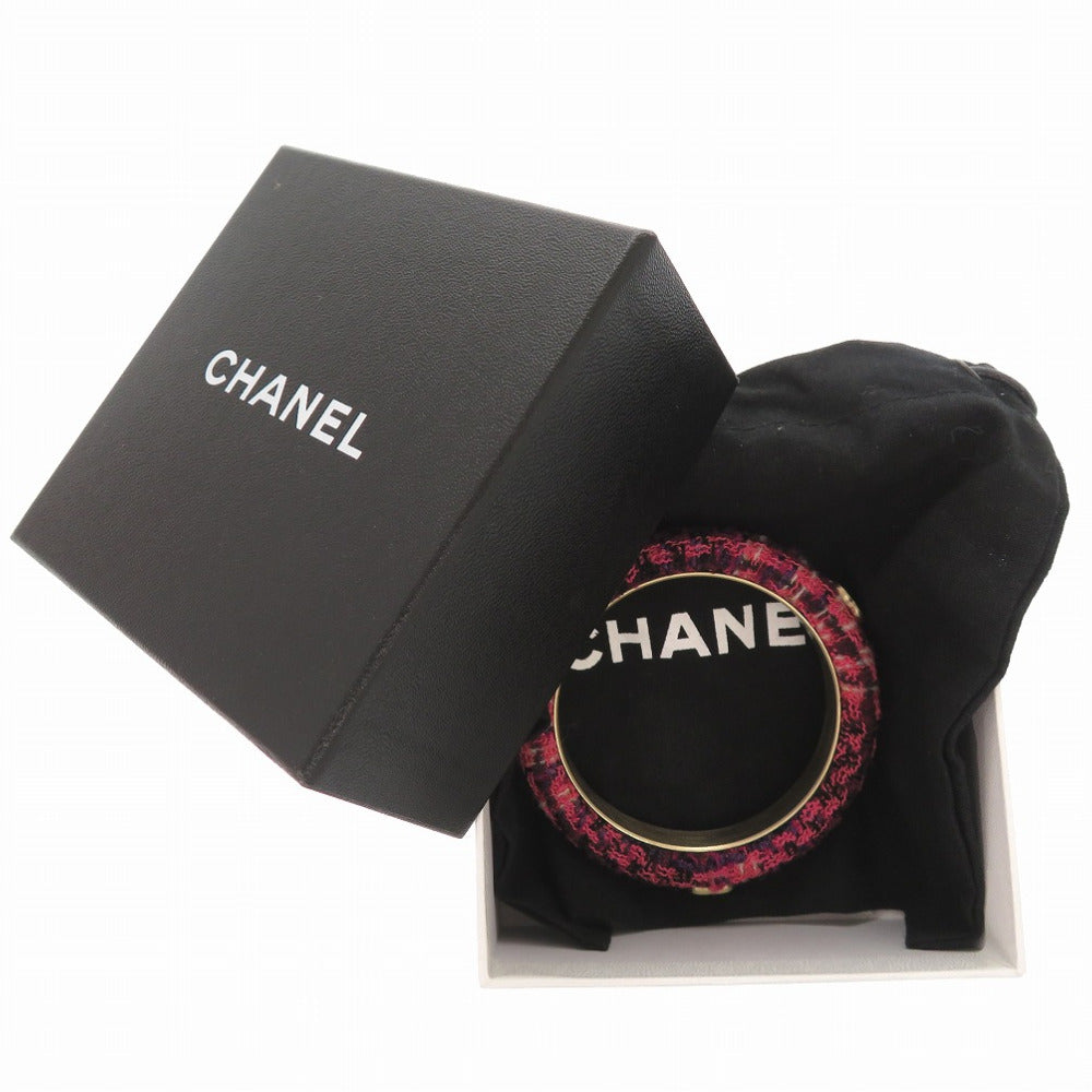 CHANEL Bangle Tweed, Metal purple COCO Mark Women