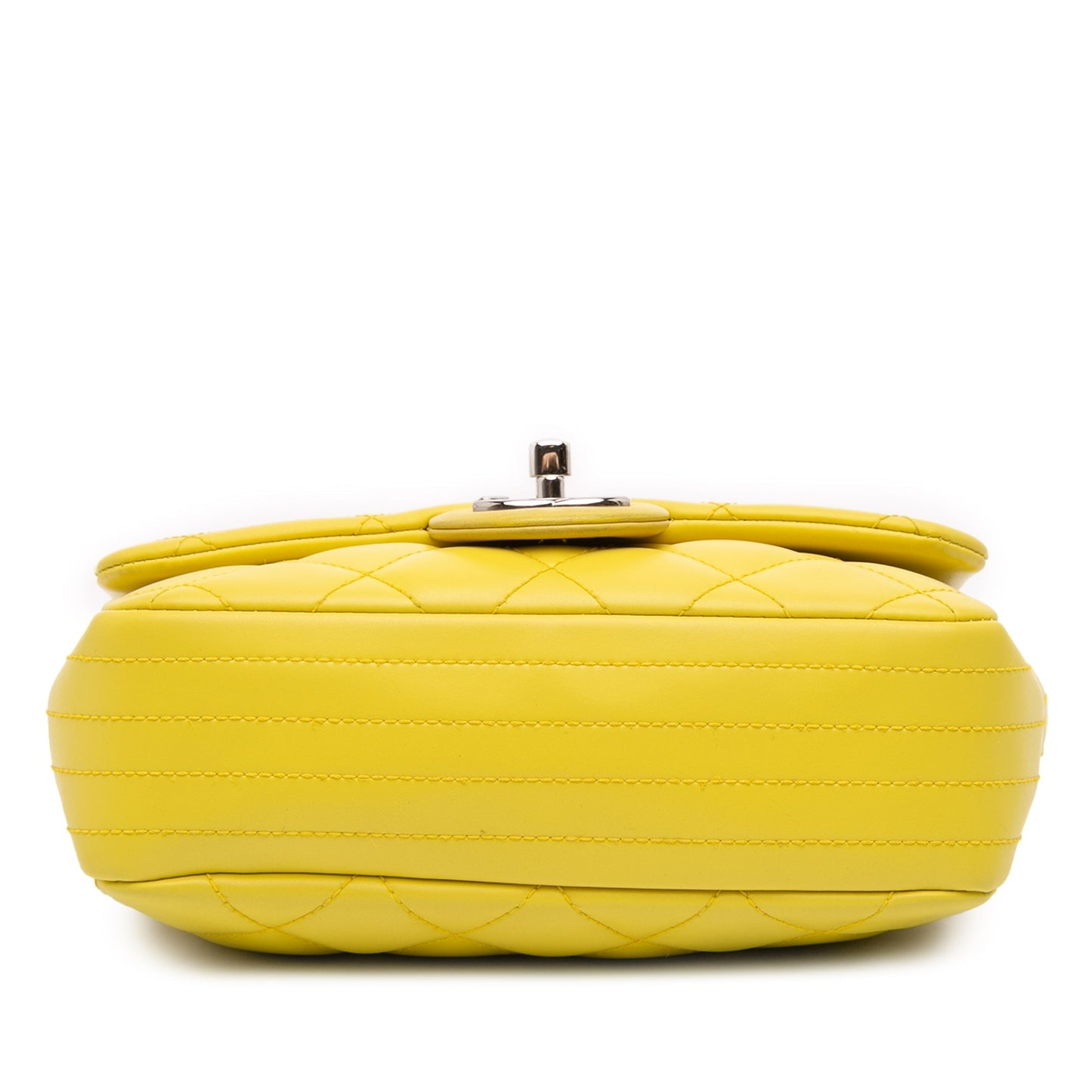 Yellow Chanel Paris Seoul Small Rubber Coco Rain Flap Shoulder Bag