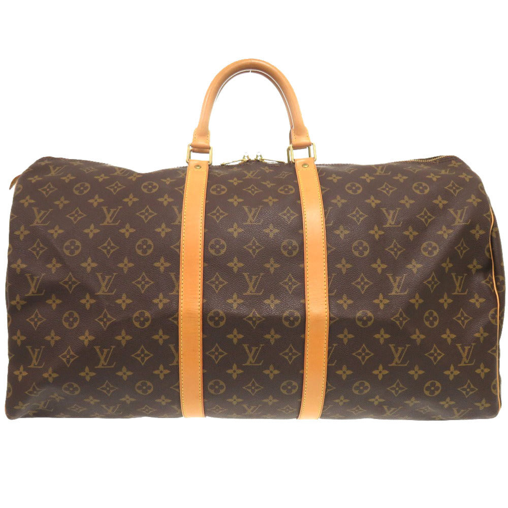 LOUIS VUITTON Boston Duffel bag M41424 Monogram canvas Brown Monogram Keepall 55 mens  d