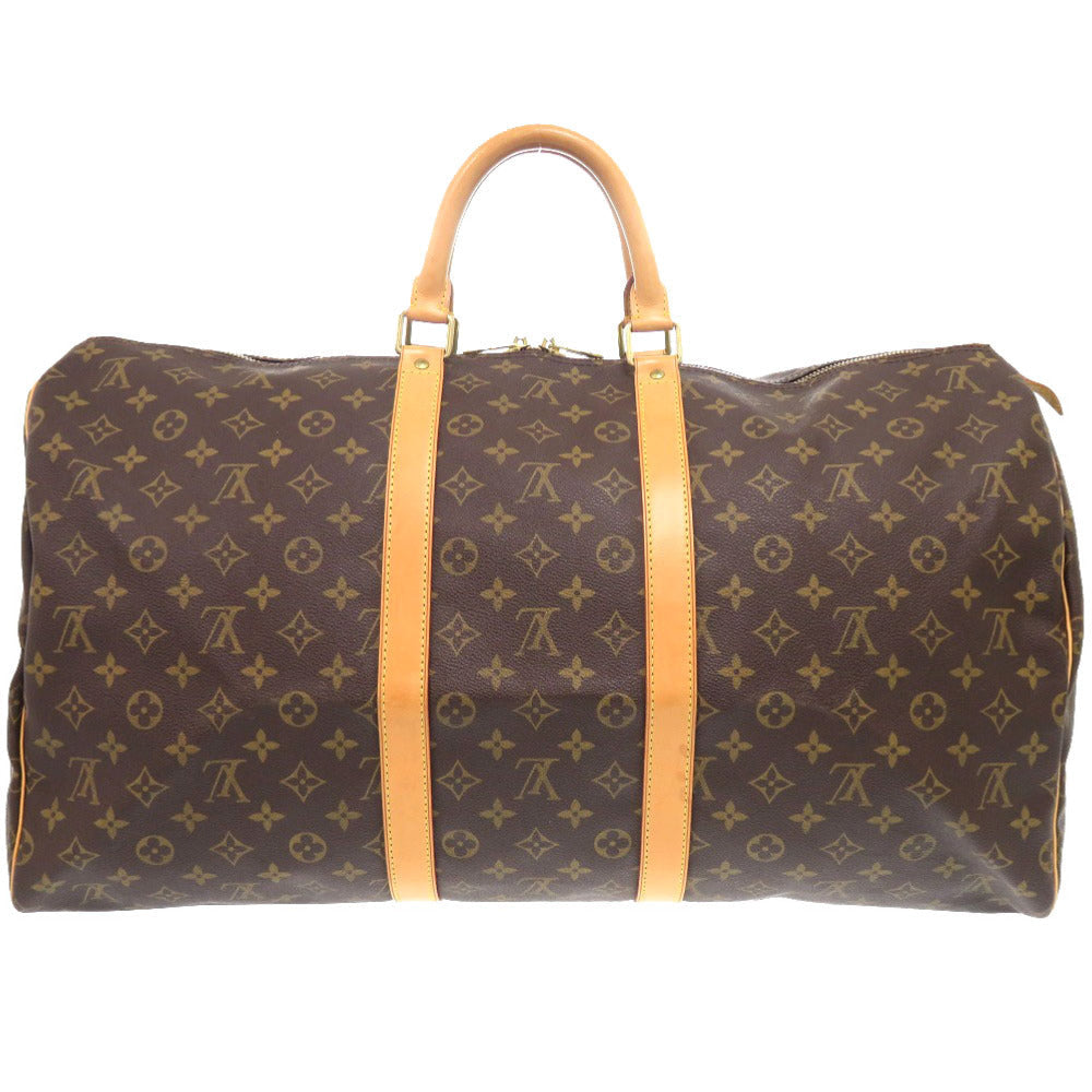 LOUIS VUITTON Boston Duffel bag M41424 Monogram canvas Brown Monogram Keepall 55 mens  d