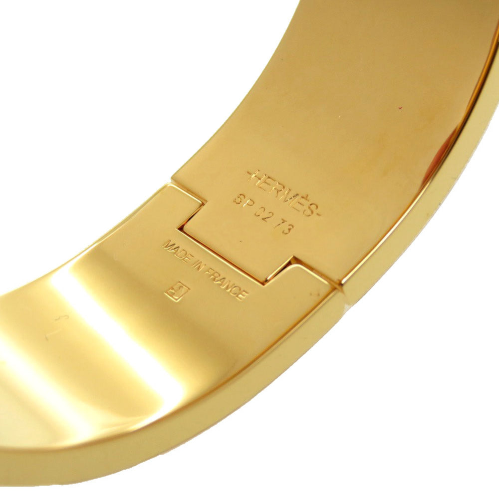 HERMES Bangle metal Noir de Re Click Crack H Glitter Women  d